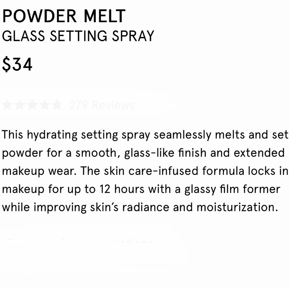 ONE/SIZE Powder Melt Glass Setting Spray - Pink - Picture 7 of 9